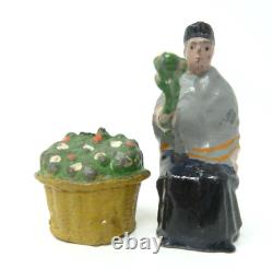 Charbens Gypsy Flower Seller With Basket Vintage Adult Collectible