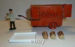 Charbens Vintage Lead Rare Postwar Hovis Bread Electric Hand Cart Set