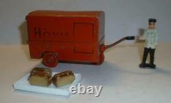 Charbens Vintage Lead Rare Postwar Hovis Bread Electric Hand Cart Set