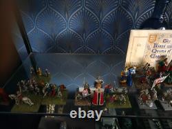 Collection of 28mm and 54mm figures of kings and queens of britain 1066 1714