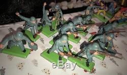 Collection of 64 BRITAINS DEETAIL SOLDIER +2 Cannons And One Scout Car