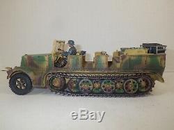 Collectors Showcase Waffen Ss Prime Mover With Top, Driver, Blown Tread Ltd Ed Nib