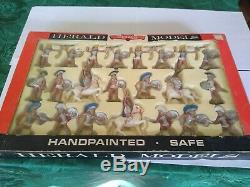 Complete trojan soldiers Britains Herald with box. Some play ware