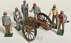 Confederate Artillery With 12 Pounder Gun, Tradition Soldiers US Civil War #0079