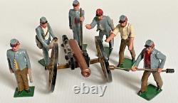 Confederate Artillery With 12 Pounder Gun, Tradition Soldiers US Civil War #0079