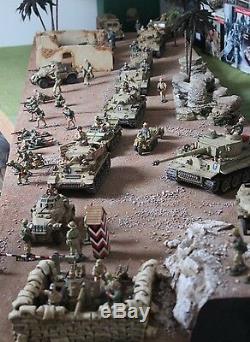 Display Diorama Afrika Korps Desert Base Ak Toy Soldiers King Country Britains