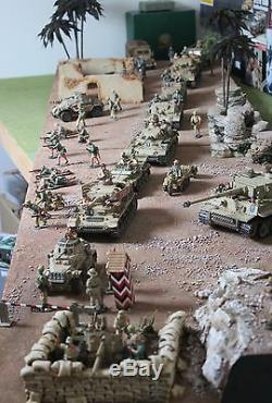 Display Diorama Afrika Korps Desert Base Ak Toy Soldiers King Country Britains