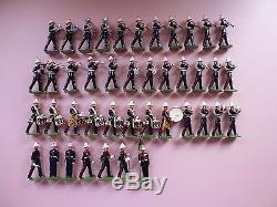 Ducal Metal Soldiers 42 Piece Royal Marines Band With Box