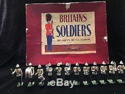 EXTREMELY RARE Britains Set 2185 Bahamas Police Band In ROAN Box