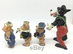 Excella, The Three Little Pigs And The Big Bad Wolf (W 359) Hollow Cast, Exella