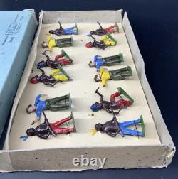 Extremely Rare Britains A Series 6a Set Cowboys & Indians On Foot. Boxed