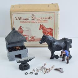 FG TAYLOR & SON 1950s BOXED LEAD FARM SERIES VILLAGE BLACKSMITH SET No. 169