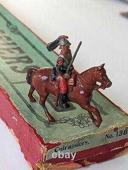 FRENCH CUIRASSIERS #138 (1930s)? 100% Complete Britain Lead Mounted Soldiers