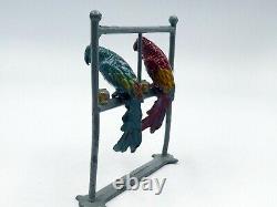 F. G. Tayor & Sons very rare vintage lead circus series 2 parrots on a perch (A4)