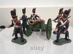 French Imperial Guard with Cannon. Britain's #00289. Six piece set