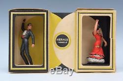 HERALD MODELS PLASTIC No. H731/732 RARE SPANISH DANCERS Twin Cartons. Joined