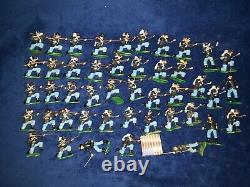 HUGE LOT 120 figures + spare Parts BRITAINS SWOPPET ACW Union / Confederate NICE