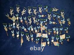 HUGE LOT 120 figures + spare Parts BRITAINS SWOPPET ACW Union / Confederate NICE