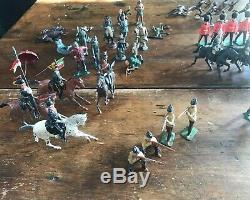 HUGE Lot of Mixed Britains LTD Civil War Zulu Soldiers/Guns/Horses Etc