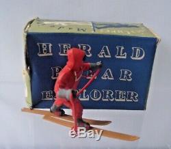 Herald H1299 Polar Skier Boxed Explorer Red Ski Figure Britains Plastic 1.32