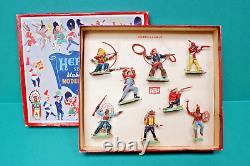 Herald Zang Wild West Cowboys & Indians Early Lift-Off Lid Box Set #H7601
