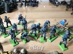 Huge Lot 62 1970s Deetail of Britains LTD War Soldiers Mix Lot See Photos German