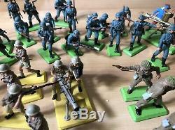 Huge Lot 62 1970s Deetail of Britains LTD War Soldiers Mix Lot See Photos German