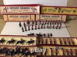 Huge Lot Of ALL ORIGINAL BRITAINS ANTIQUE Lead TOY SOLDIERS, original Boxes