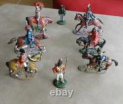JOB Lot British Soldiers With Horses By DELPRADO (8)