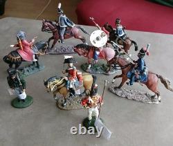 JOB Lot British Soldiers With Horses By DELPRADO (8)
