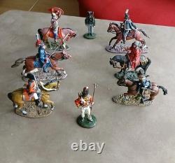 JOB Lot British Soldiers With Horses By DELPRADO (8)