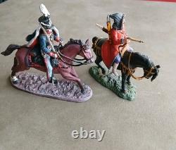 JOB Lot British Soldiers With Horses By DELPRADO (8)