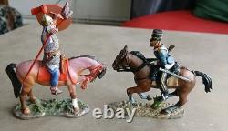 JOB Lot British Soldiers With Horses By DELPRADO (8)