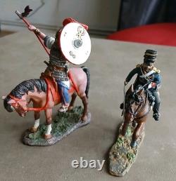 JOB Lot British Soldiers With Horses By DELPRADO (8)