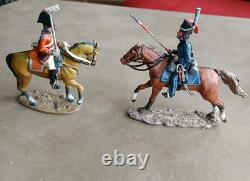 JOB Lot British Soldiers With Horses By DELPRADO (8)