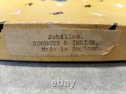 JOHILLCO JOHN HILL VINTAGE 1950s LEAD COWBOYS & INDIANS ORIGINAL BOX