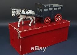JOHN HILL & Co Pre-war Lead Farm Series #388 CATTLE FLOAT & HORSE Boxed