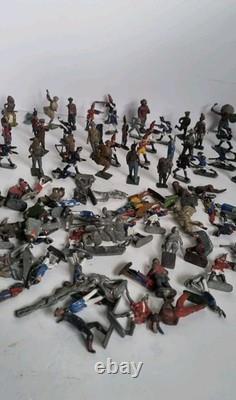 Job Lot Lead & Metal Figures Toy Soldiers Army Indian's Mixed Lot #0001