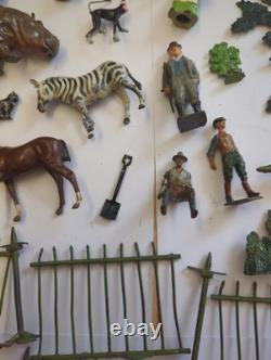 Job Lot Of Mainly Britain's Lead Animals Fencing Trees And People Ect