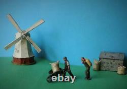 Johillco Vintage Pre-war Lead Windmill Corn Bin Flour Sacks Etc Britains Scale