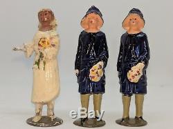 John Hill & Co (Johillco) prewar 54mm lead wedding party figures