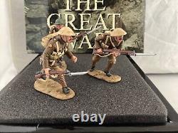 KING AND COUNTRY FW44 WW1 SGT AND 2 RIFLEMEN 2/5th GLOUCESTERSHIRE REGT