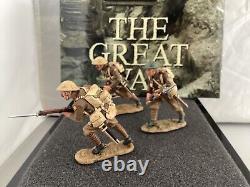 KING AND COUNTRY FW44 WW1 SGT AND 2 RIFLEMEN 2/5th GLOUCESTERSHIRE REGT
