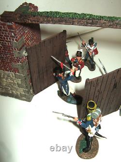 Large Britains 00148N Napoleonics, Hougoumont North Gate Set with 54mm Figures