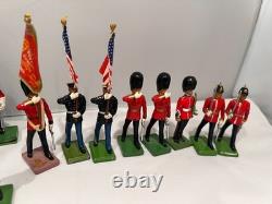 Large Bundle Of Vintage Lead Soldiers Britain King & Country Tradition Grant Etc