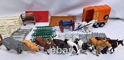 Large Collection Vintage Britains Animals, Accessories 1960's 1970's Collectable