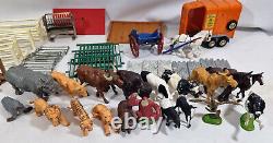 Large Collection Vintage Britains Animals, Accessories 1960's 1970's Collectable