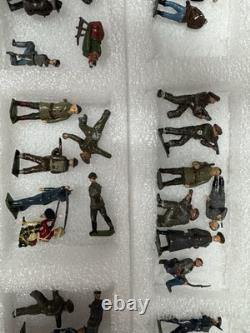 Large Collection of Vintage Britains Ltd Lead Soldiers Job Lot Hollow-Cast