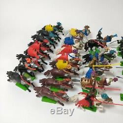 Large Lot of 60+ Britains Deetail Knights & Turks Figures + Dragon