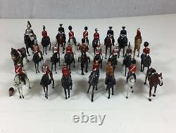 Large Vintage Job Lot Of Leader Soldiers On Horseback Probably Britains & Other
